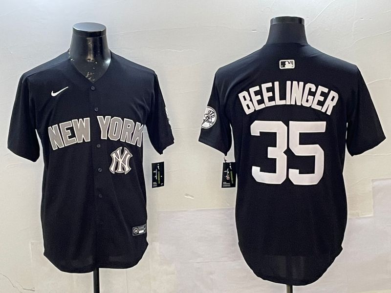 Men New York Yankees #35 Beelinger Black Game Nike 2025 MLB Jersey style 4->pittsburgh pirates->MLB Jersey